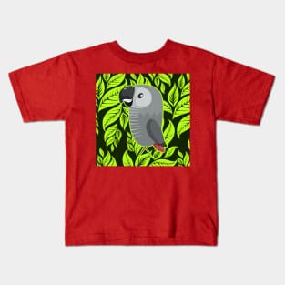 African Grey Parrot Kids T-Shirt